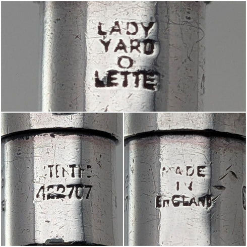 1948 British Yard-o-Lette Sterling Silver Push-Pencil Miniature